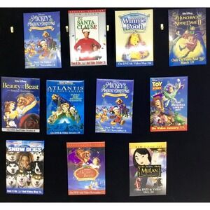 Disney Flatback Promo Pins Video Bundle‎